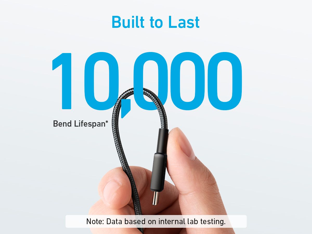 [Exclusive deal] Anker Prime USB-C to USB-C Cable (240W, Upcycled-Braided) - Black
 Premium Braided Durability  Eco-Friendly Materials  Universal USB-C Compatibility