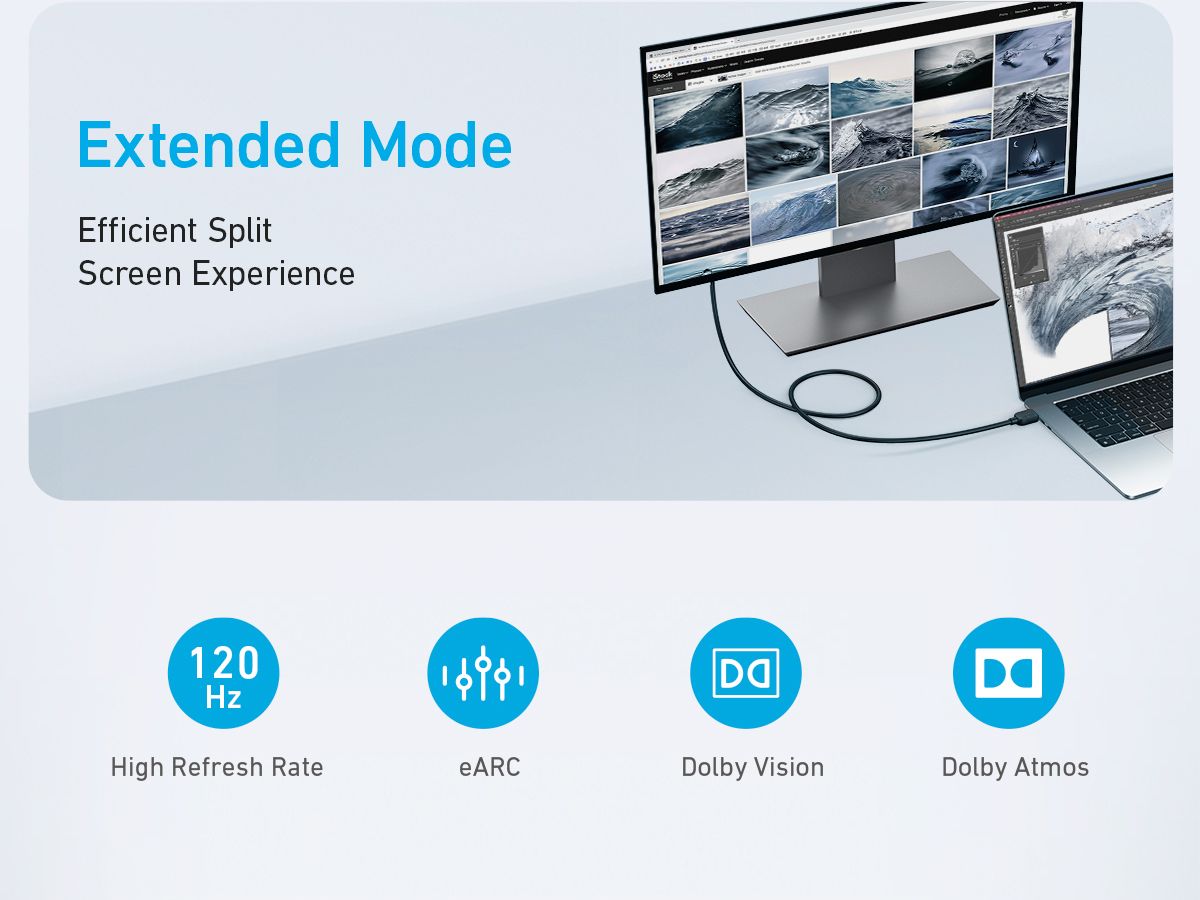 [Exclusive deal]  Anker HDMI to HDMI Cable 8K@60Hz, HDMI 2.1 - Black Ultra High Speed | 4K@120Hz | HDR | 48Gbps | PS5, Xbox, TV, Monitor