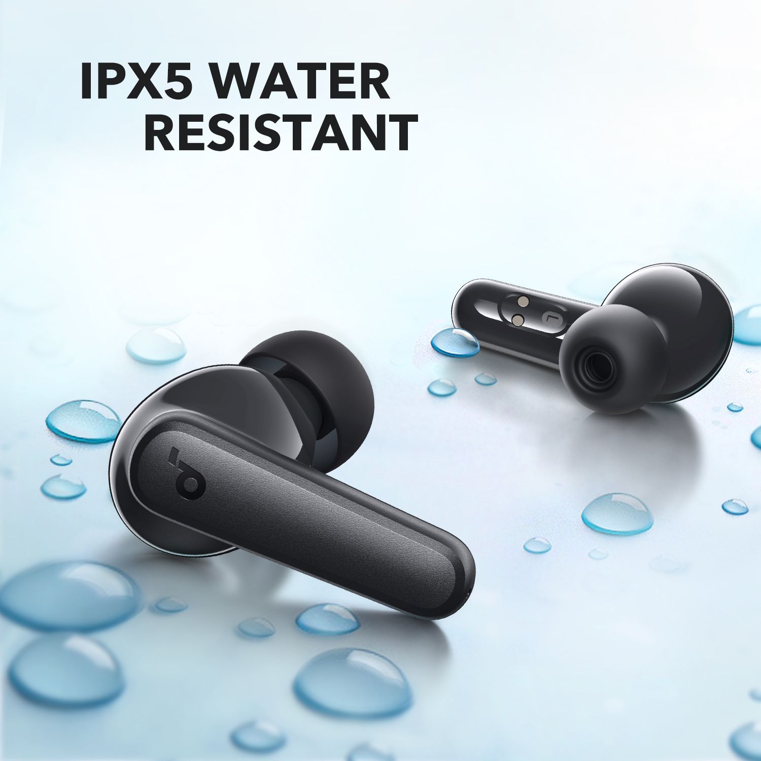 [Exclusive deal]  soundcore R50i Black - Deep Bass | 30H Playtime | IPX5 Waterproof | AI Clear Calls | Bluetooth 5.3