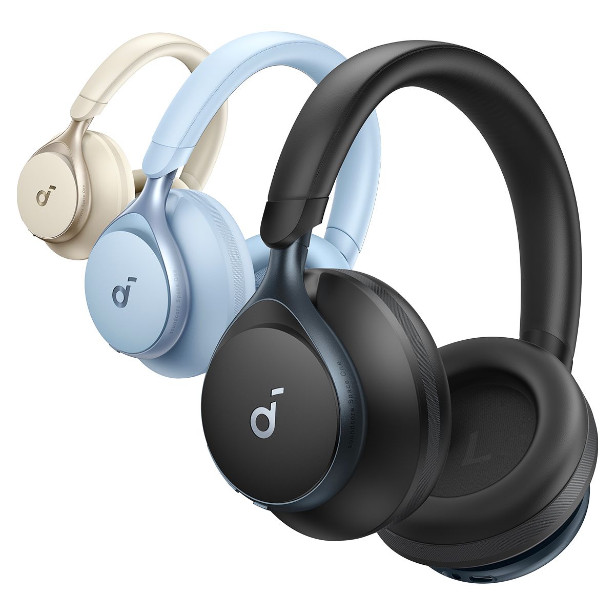 [Exclusive deal]  soundcore Space One | Active Noise Cancelling Headphones -  Adaptive Noise Cancelling | 40H Playtime | Bluetooth 5.3