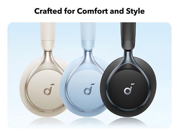 [Exclusive deal]  soundcore Space One | Active Noise Cancelling Headphones -  Adaptive Noise Cancelling | 40H Playtime | Bluetooth 5.3