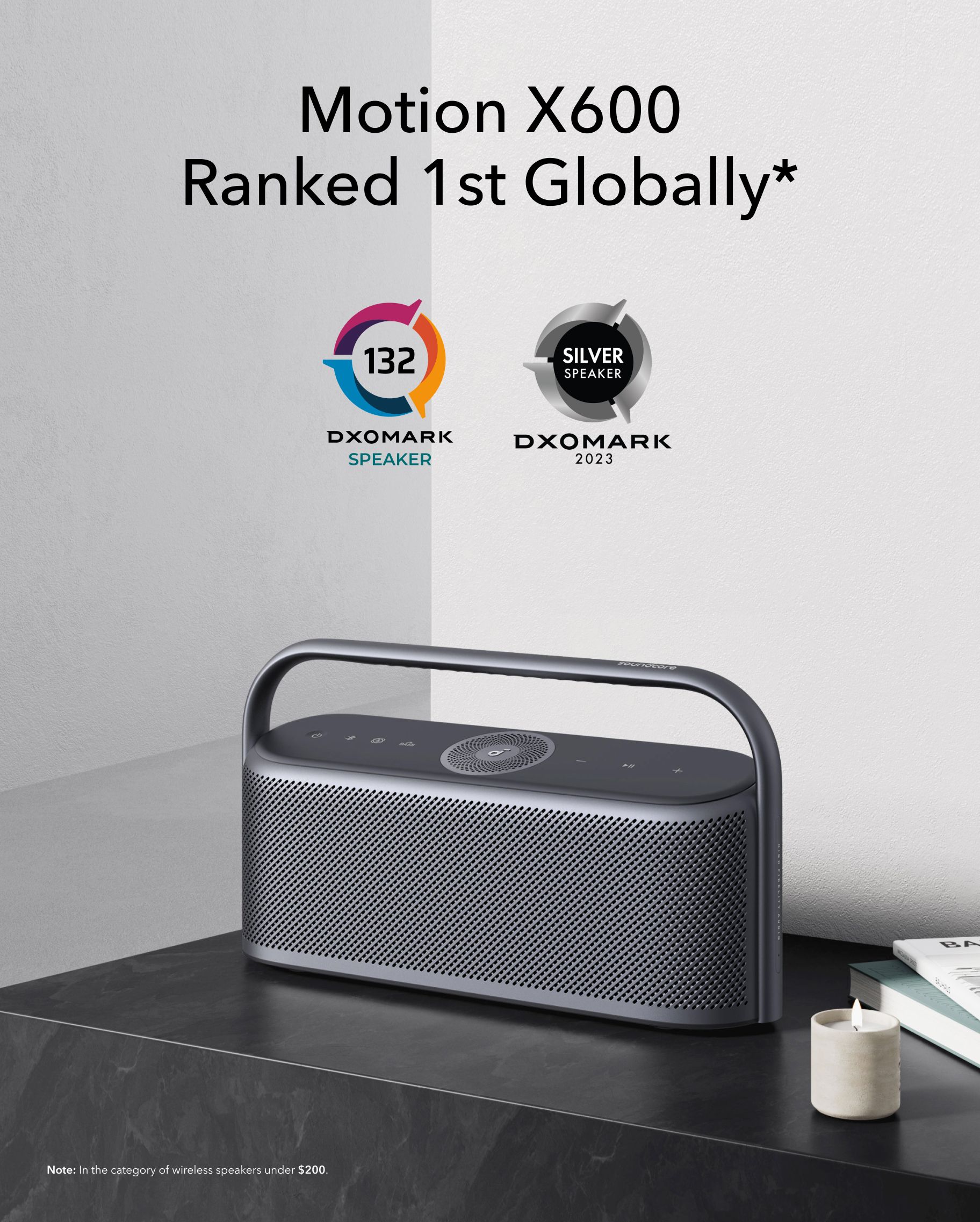 【Anker Official】  Soundcore Motion X600 | High-Quality Sound Wireless Speaker PREMIUM PORTABLE BLUETOOTH SPEAKER  high-quality audio spatial audio feature