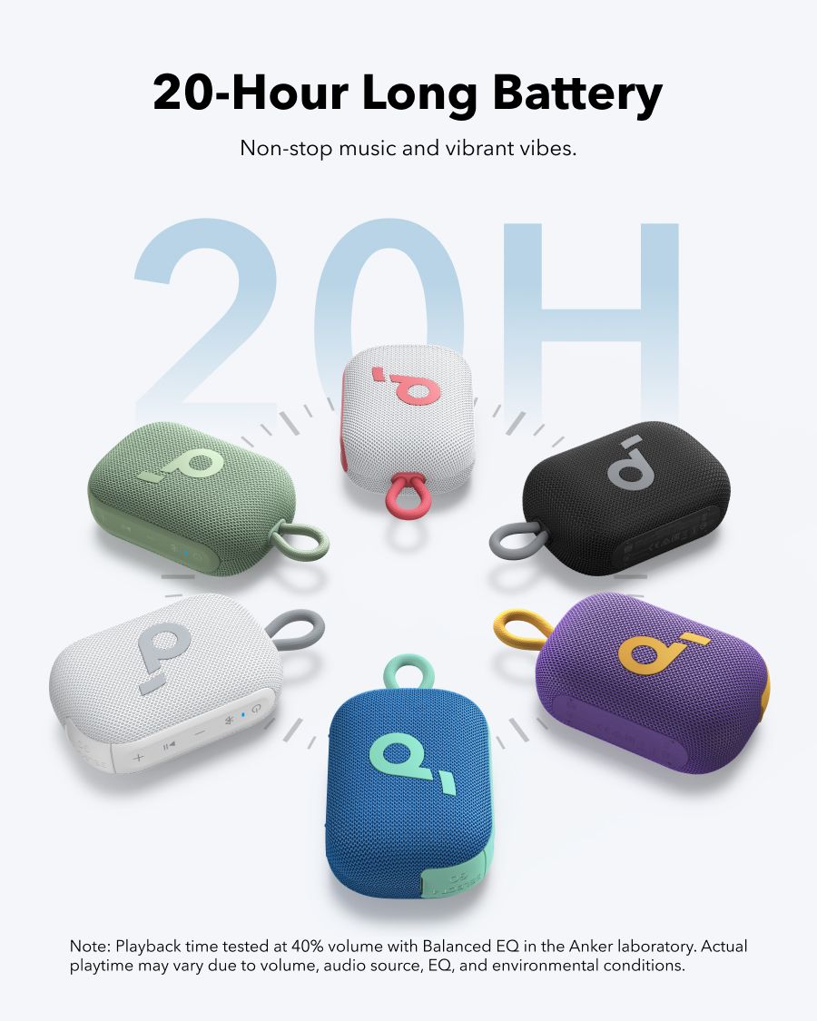 [Exclusive deal] soundcore Select 4 Go Bluetooth Speaker IP67 Full Protection and Floating 20-Hour Ultra playback time