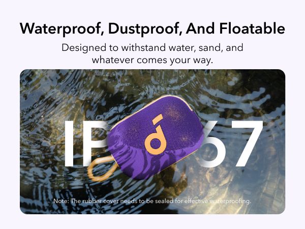 [Exclusive deal] soundcore Select 4 Go Bluetooth Speaker IP67 Full Protection and Floating 20-Hour Ultra playback time