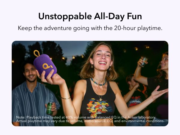 [Exclusive deal] soundcore Select 4 Go Bluetooth Speaker IP67 Full Protection and Floating 20-Hour Ultra playback time