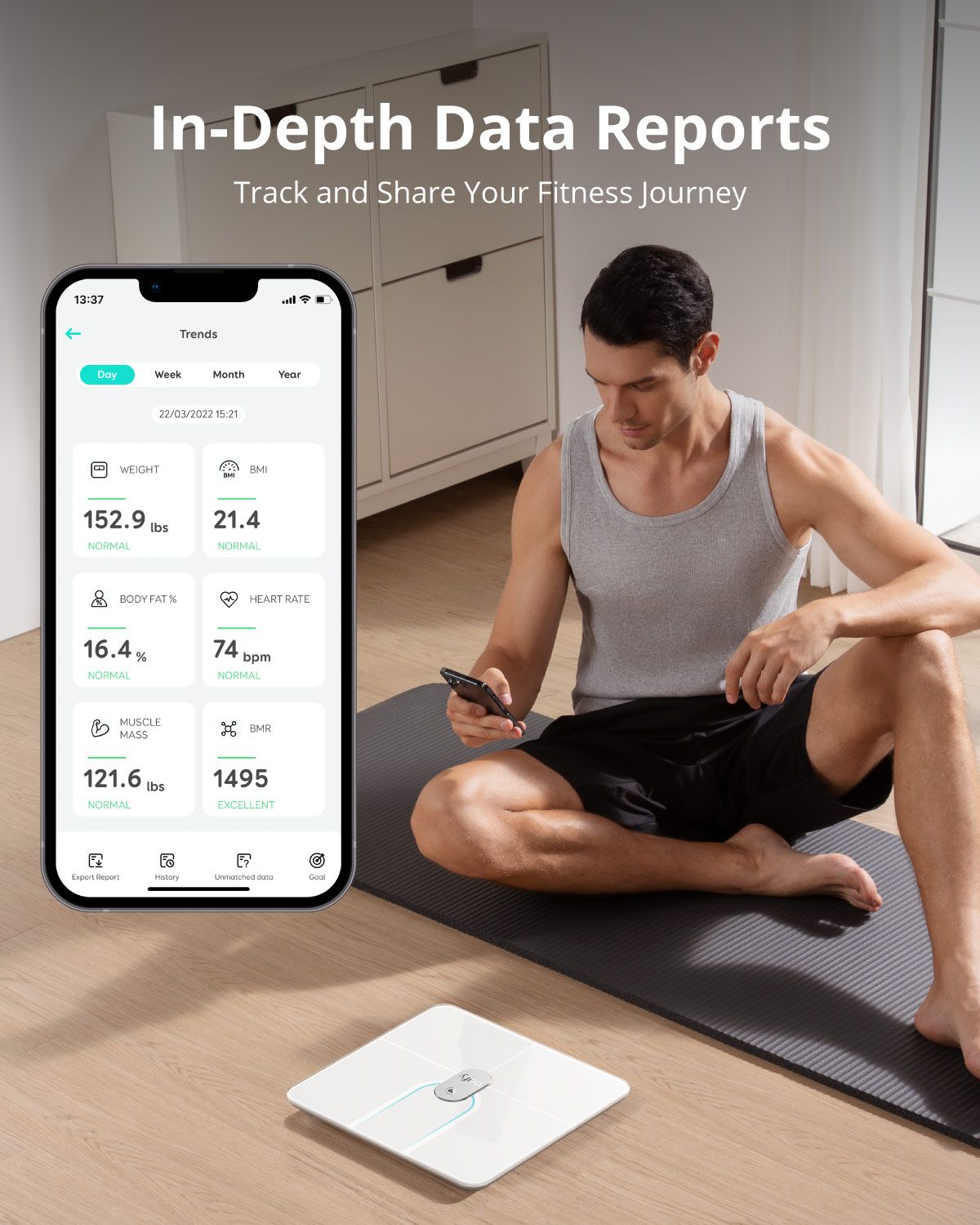 [Exclusive deal]  eufy Smart Scale P2 Pro - Black Full Body Composition Analysis High Accuracy 3D Virtual Model Third-Party App Syncing Unlimited Users Nutrition-Tracking
