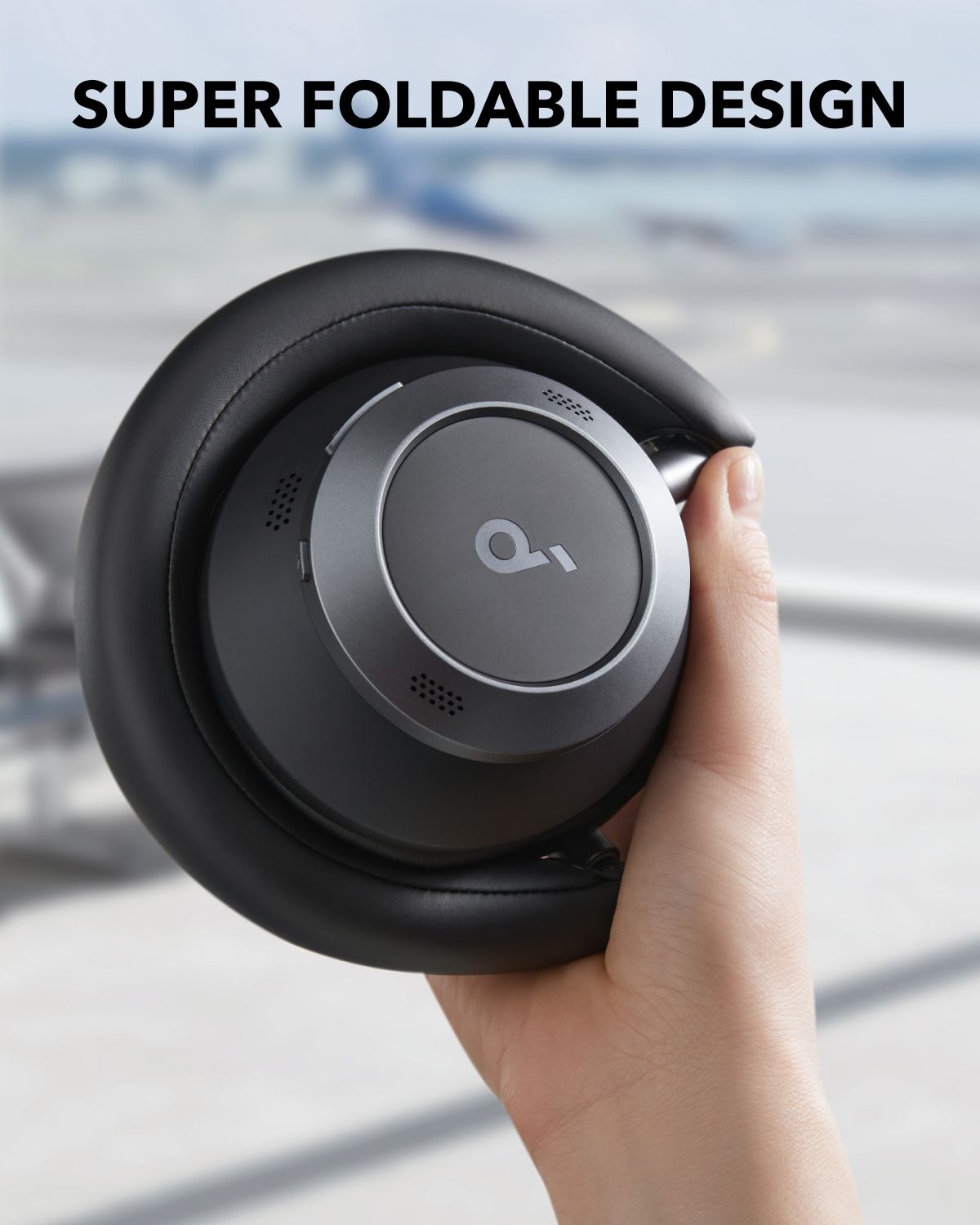 【Anker Official】  Soundcore Space One Pro | Foldable Over-Ear Headphones ACTIVE NOISE-CANCELLING (ANC) HEADPHONES SOUNDCORE SPACE ONE PRO