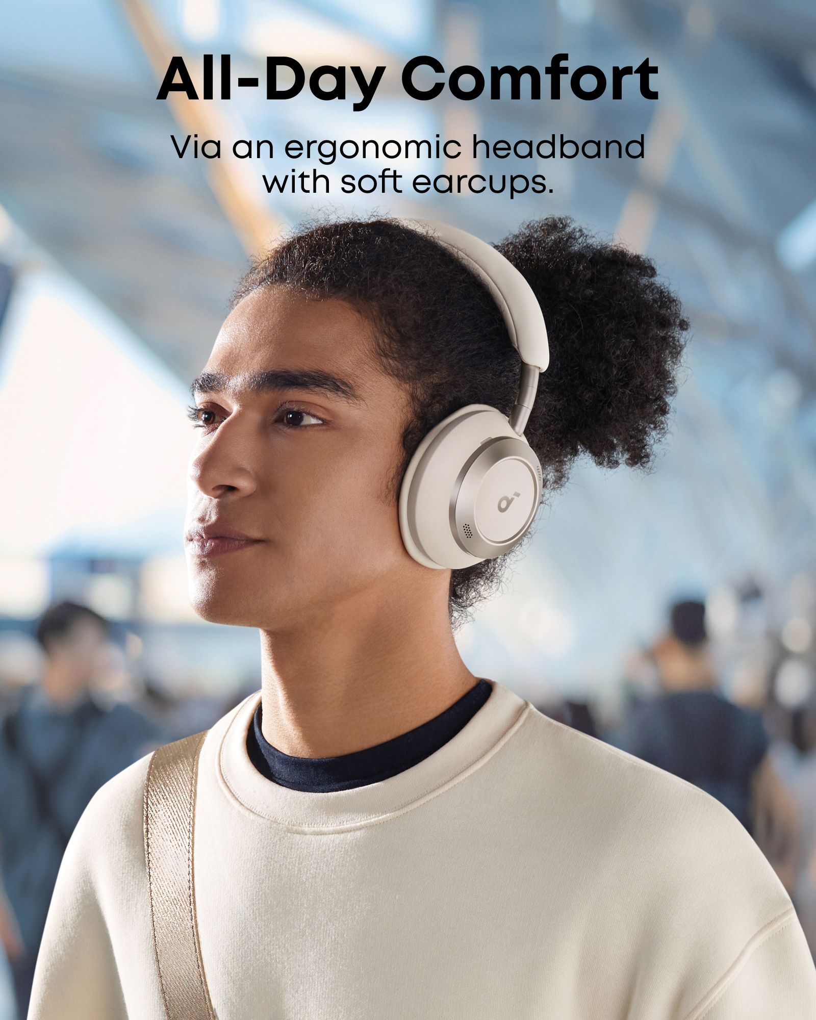 【Anker Official】  Soundcore Space One Pro | Foldable Over-Ear Headphones ACTIVE NOISE-CANCELLING (ANC) HEADPHONES SOUNDCORE SPACE ONE PRO