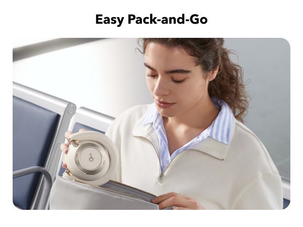 【Anker Official】  Soundcore Space One Pro | Foldable Over-Ear Headphones ACTIVE NOISE-CANCELLING (ANC) HEADPHONES SOUNDCORE SPACE ONE PRO