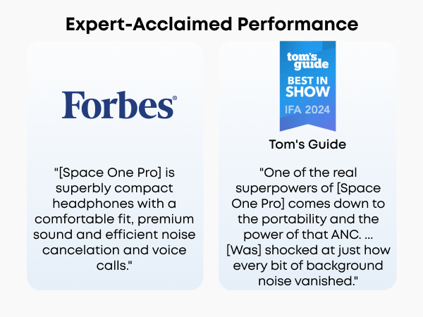 【Anker Official】  Soundcore Space One Pro | Foldable Over-Ear Headphones ACTIVE NOISE-CANCELLING (ANC) HEADPHONES SOUNDCORE SPACE ONE PRO