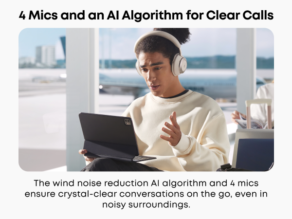 【Anker Official】  Soundcore Space One Pro | Foldable Over-Ear Headphones ACTIVE NOISE-CANCELLING (ANC) HEADPHONES SOUNDCORE SPACE ONE PRO