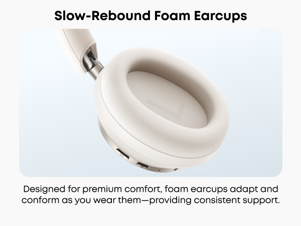 【Anker Official】  Soundcore Space One Pro | Foldable Over-Ear Headphones ACTIVE NOISE-CANCELLING (ANC) HEADPHONES SOUNDCORE SPACE ONE PRO