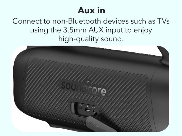 [Exclusive deal] soundcore Motion Boom Plus | Outdoor Portable Speaker Waterproof Subwoofer Portable Bluetooth Wireless Speaker TF Card AUX Sound Box TWS USB Flash Drive Wireless Speakers
