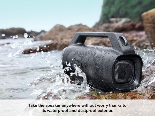 [Exclusive deal] soundcore Motion Boom Plus | Outdoor Portable Speaker Waterproof Subwoofer Portable Bluetooth Wireless Speaker TF Card AUX Sound Box TWS USB Flash Drive Wireless Speakers