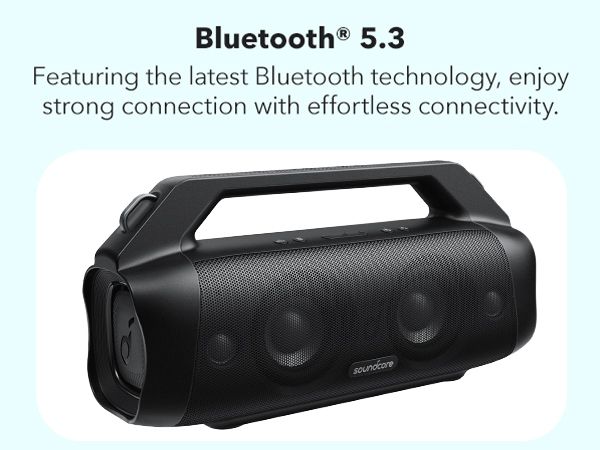 [Exclusive deal] soundcore Motion Boom Plus | Outdoor Portable Speaker Waterproof Subwoofer Portable Bluetooth Wireless Speaker TF Card AUX Sound Box TWS USB Flash Drive Wireless Speakers