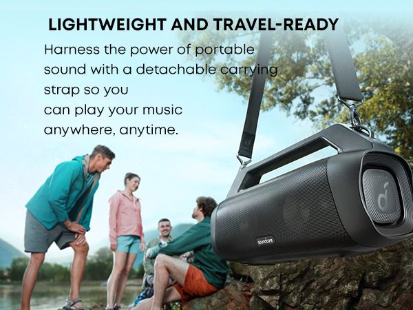 [Exclusive deal] soundcore Motion Boom Plus | Outdoor Portable Speaker Waterproof Subwoofer Portable Bluetooth Wireless Speaker TF Card AUX Sound Box TWS USB Flash Drive Wireless Speakers