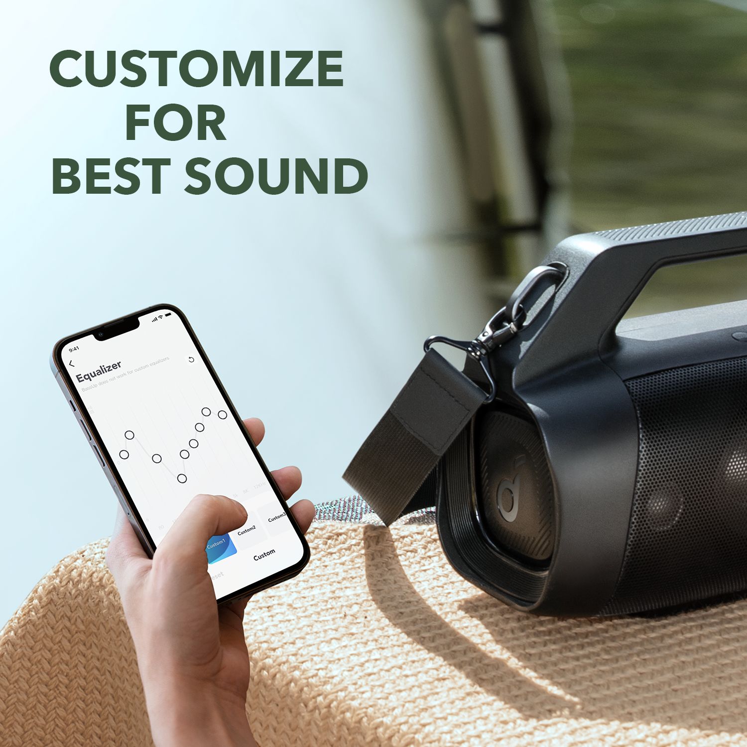 [Exclusive deal] soundcore Motion Boom Plus | Outdoor Portable Speaker Waterproof Subwoofer Portable Bluetooth Wireless Speaker TF Card AUX Sound Box TWS USB Flash Drive Wireless Speakers