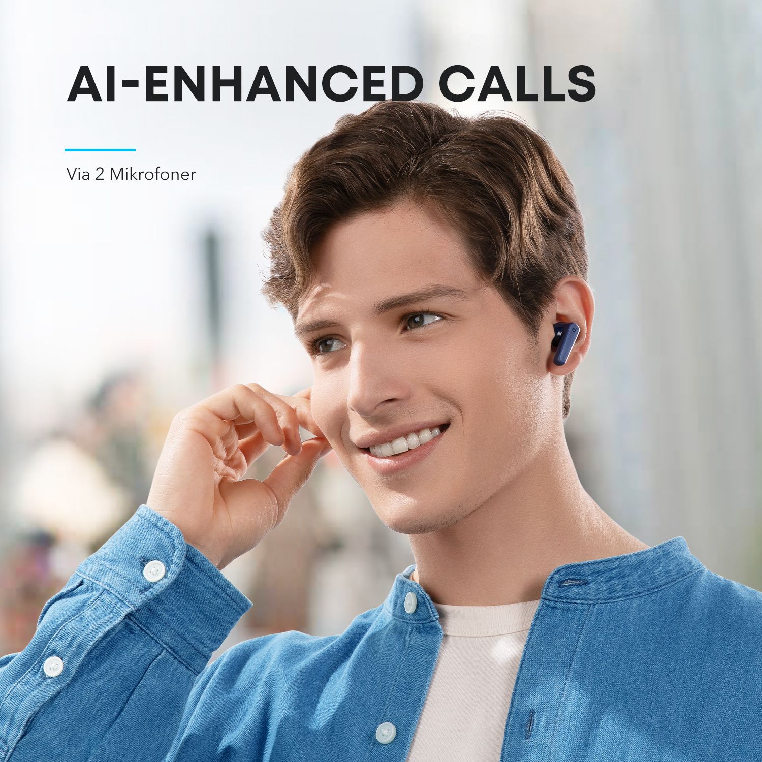 [Exclusive deal] soundcore R50i -  True Wireless Earbud 10 mm Drivers Big Bass, Bluetooth 5.3, 30-Hour Long Playtime, Water-Resistant  2 Mics for AI Clear Calls 22 Preset EQs