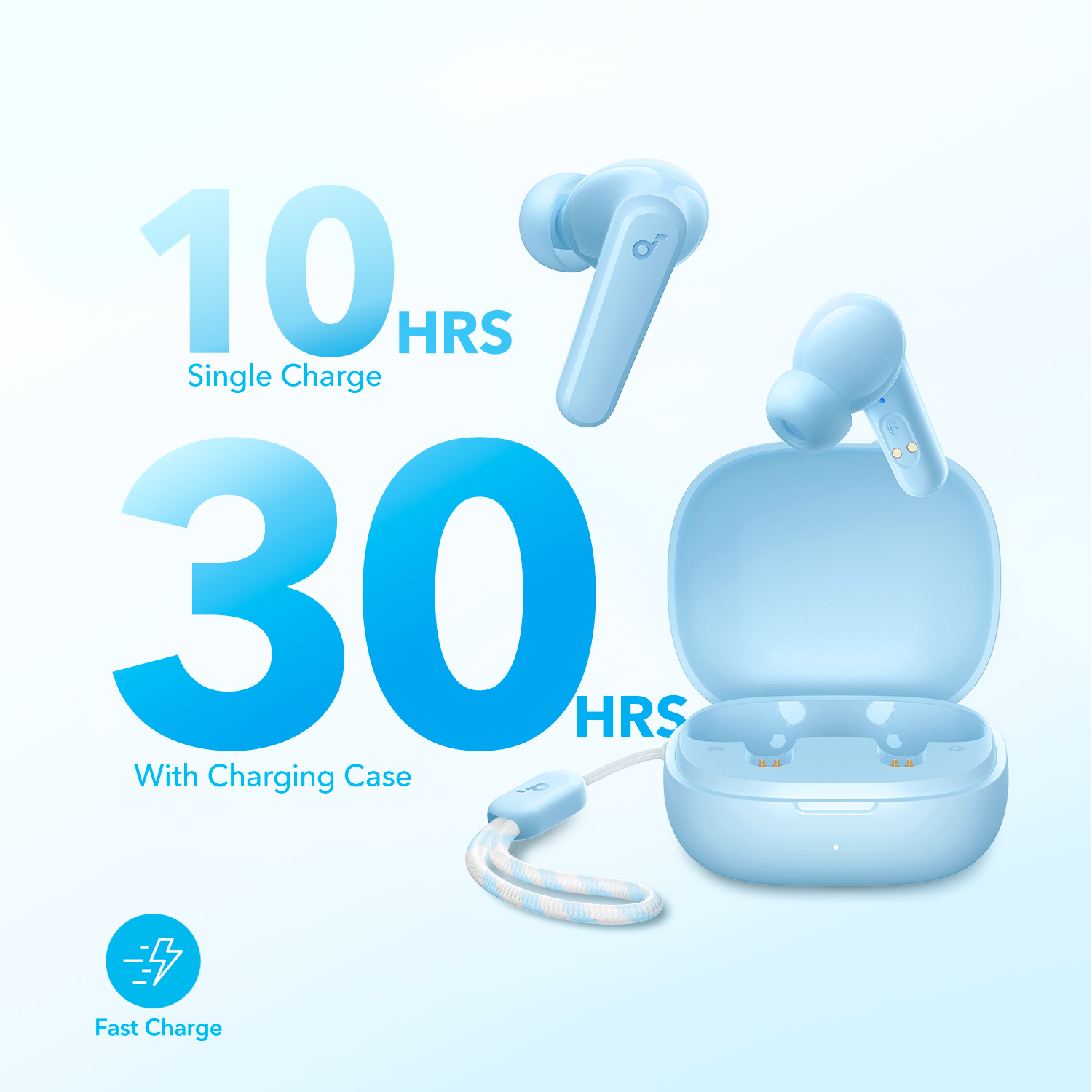 [Exclusive deal] soundcore R50i -  True Wireless Earbud 10 mm Drivers Big Bass, Bluetooth 5.3, 30-Hour Long Playtime, Water-Resistant  2 Mics for AI Clear Calls 22 Preset EQs