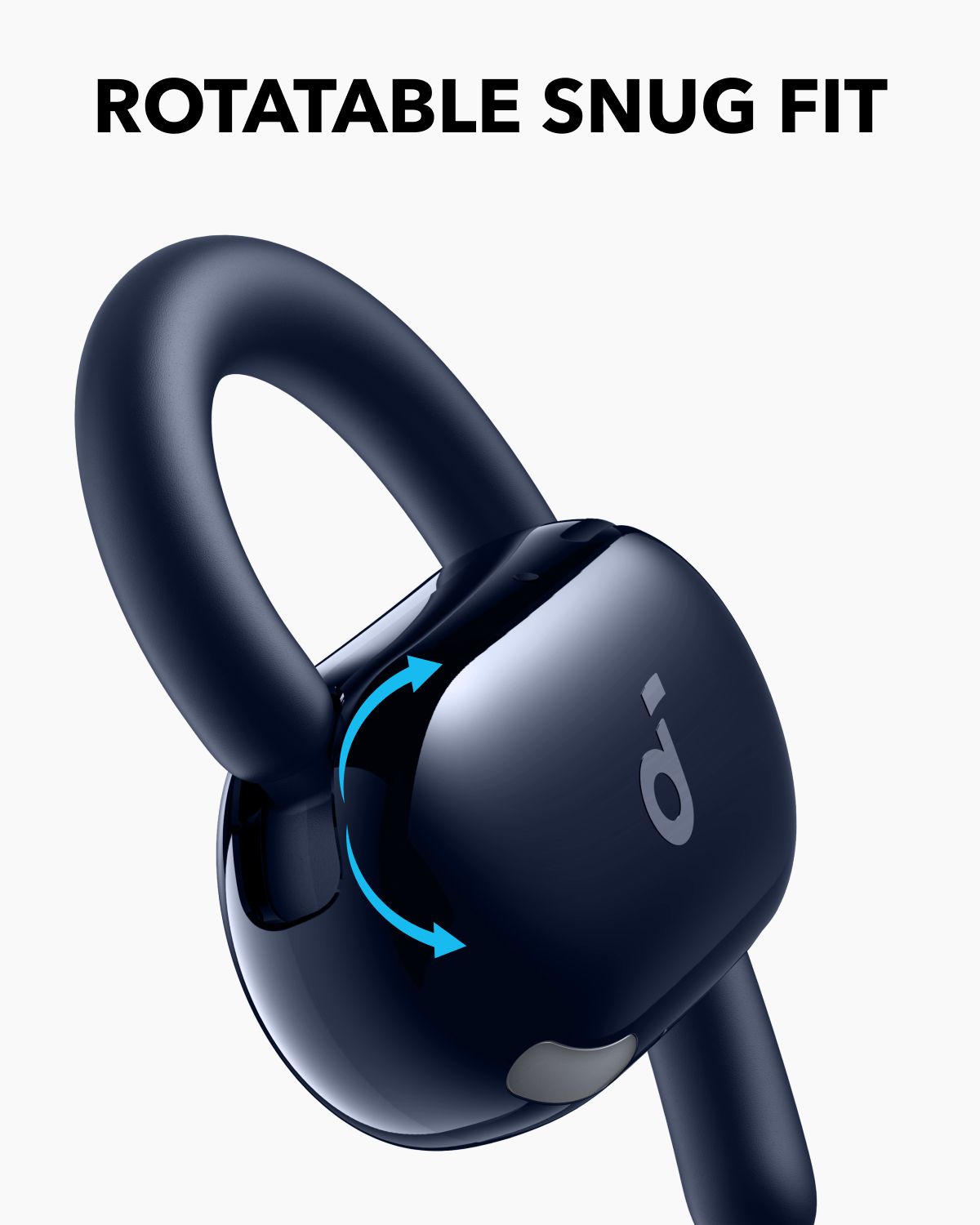 [ Special Deal ] soundcore V20i - Black, Open Ear Wireless Earbuds, clear calls, customised LED lights, immersive Audio exeperience delivers puncy bass and comfortable