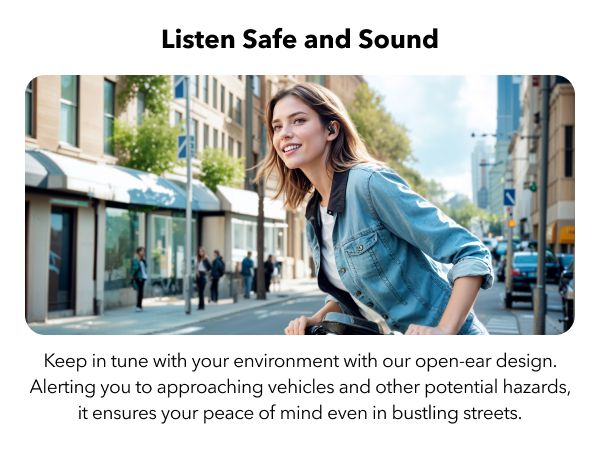 [ Special Deal ] soundcore V20i - Black, Open Ear Wireless Earbuds, clear calls, customised LED lights, immersive Audio exeperience delivers puncy bass and comfortable