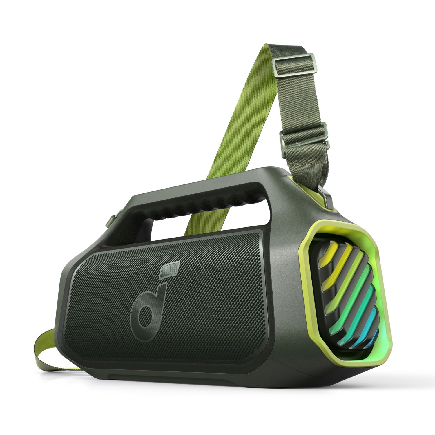 [ Special Deal ]  Soundcore Boom 2 Plus Black -Designed for Outdoor use and Parties, Offering Powerful Sound and a Light Show