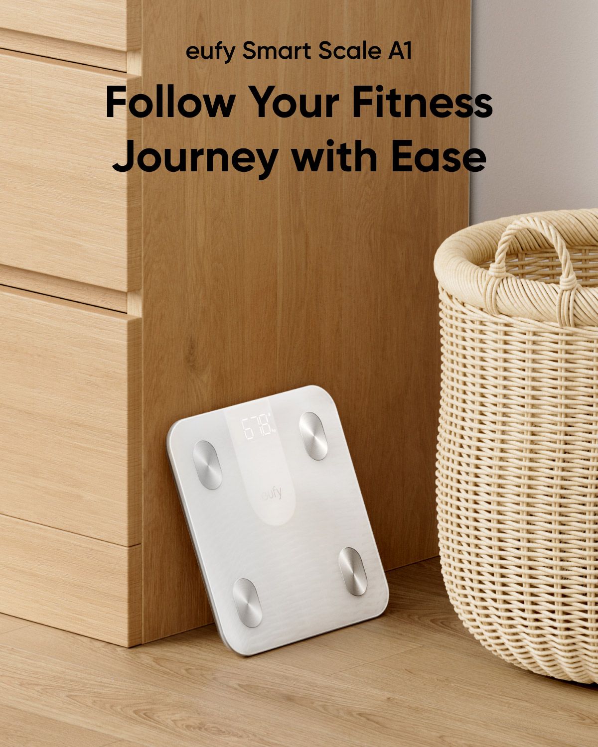 [Exclusive deal] eufy Smart Scale A1 - Weight Accuracy,12 Body Measurements,Bluetooth Connectivity