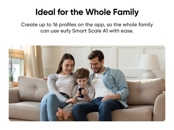 [Exclusive deal] eufy Smart Scale A1 - Weight Accuracy,12 Body Measurements,Bluetooth Connectivity