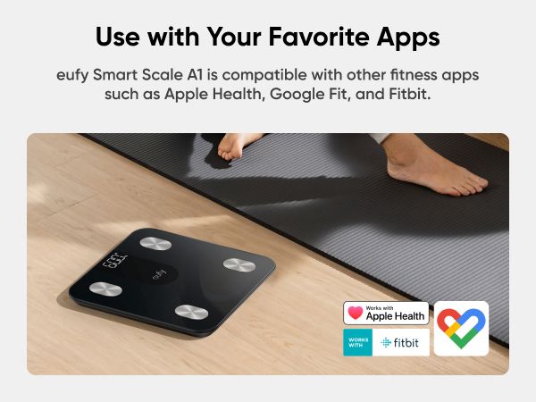 [Exclusive deal] eufy Smart Scale A1 - Weight Accuracy,12 Body Measurements,Bluetooth Connectivity