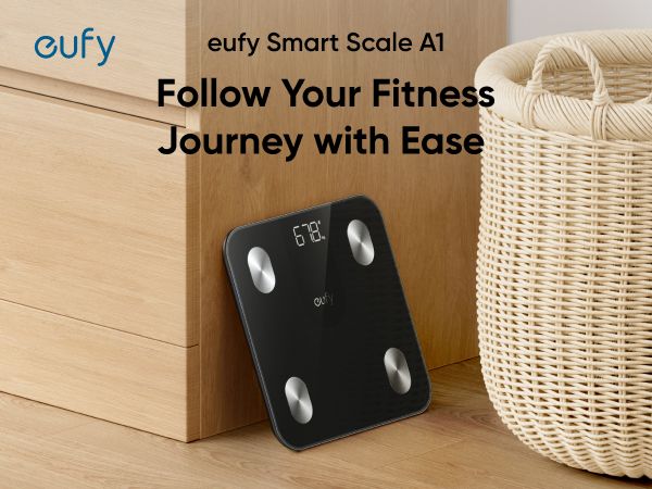 [Exclusive deal] eufy Smart Scale A1 - Weight Accuracy,12 Body Measurements,Bluetooth Connectivity
