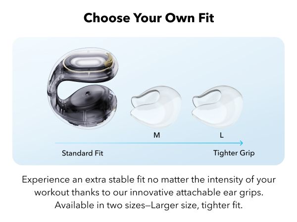 【Anker Official】 soundcore C30i - Black – Open-Ear Clip Earbuds , Bluetooth 5.3, Noise Cancelling, 30H Playtime, Deep Bass, IPX5 Waterproof, Touch Control, Equipped with 12mm racetract drivers,