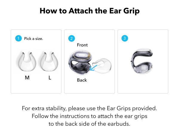 【Anker Official】 soundcore C30i - Black – Open-Ear Clip Earbuds , Bluetooth 5.3, Noise Cancelling, 30H Playtime, Deep Bass, IPX5 Waterproof, Touch Control, Equipped with 12mm racetract drivers,