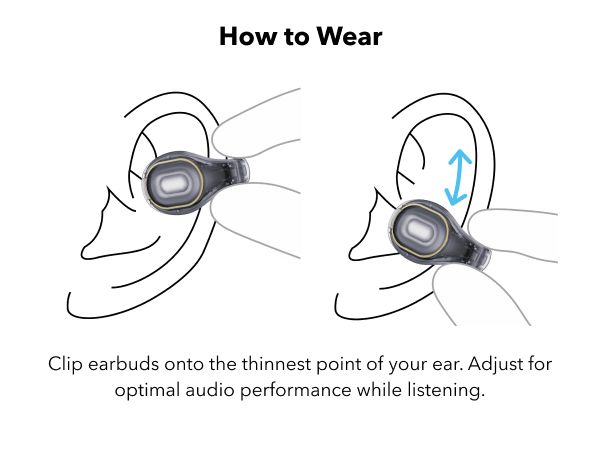 【Anker Official】 soundcore C30i - Black – Open-Ear Clip Earbuds , Bluetooth 5.3, Noise Cancelling, 30H Playtime, Deep Bass, IPX5 Waterproof, Touch Control, Equipped with 12mm racetract drivers,