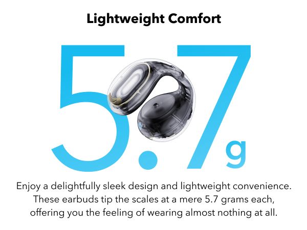 【Anker Official】 soundcore C30i - Black – Open-Ear Clip Earbuds , Bluetooth 5.3, Noise Cancelling, 30H Playtime, Deep Bass, IPX5 Waterproof, Touch Control, Equipped with 12mm racetract drivers,