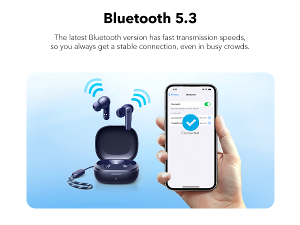 【Anker Official】 Soundcore P25i True Wireless in-Ear Earbuds - Black, Lightweight Fit All-Day Playtime Fast Charging IPX5 Water-Resistant