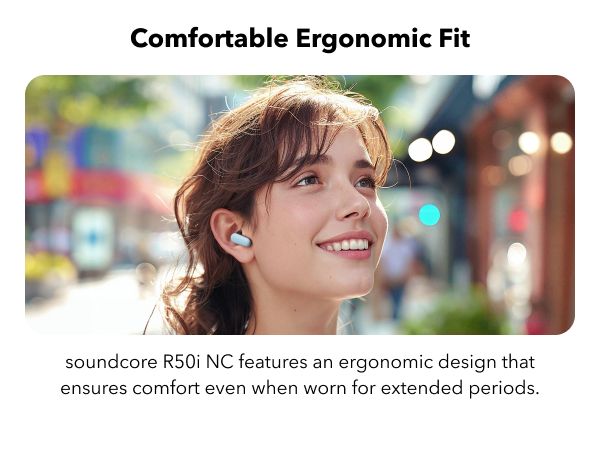 【Anker Official】 soundcore R50i NC - ,With 10mm Drivers , Deep Bass, Bluetooth 5.3, 45H Playtime, IP54-Sweatguard M waterproof, AI Clear Calls with 4 Mics, 22 Preset EQs via Ap