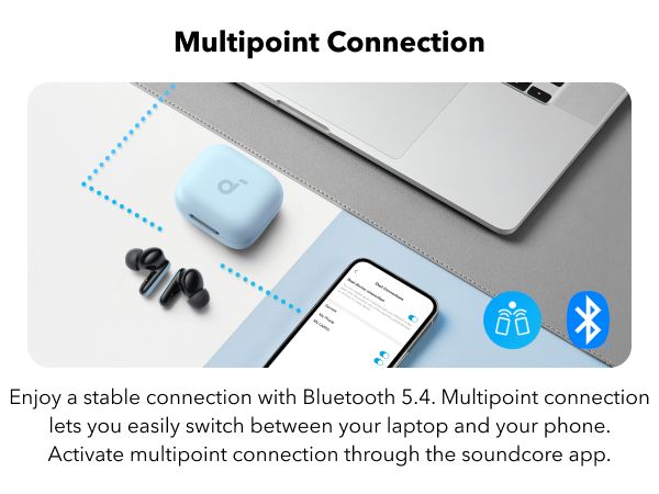 【Anker Official】 soundcore R50i NC - ,With 10mm Drivers , Deep Bass, Bluetooth 5.3, 45H Playtime, IP54-Sweatguard M waterproof, AI Clear Calls with 4 Mics, 22 Preset EQs via Ap