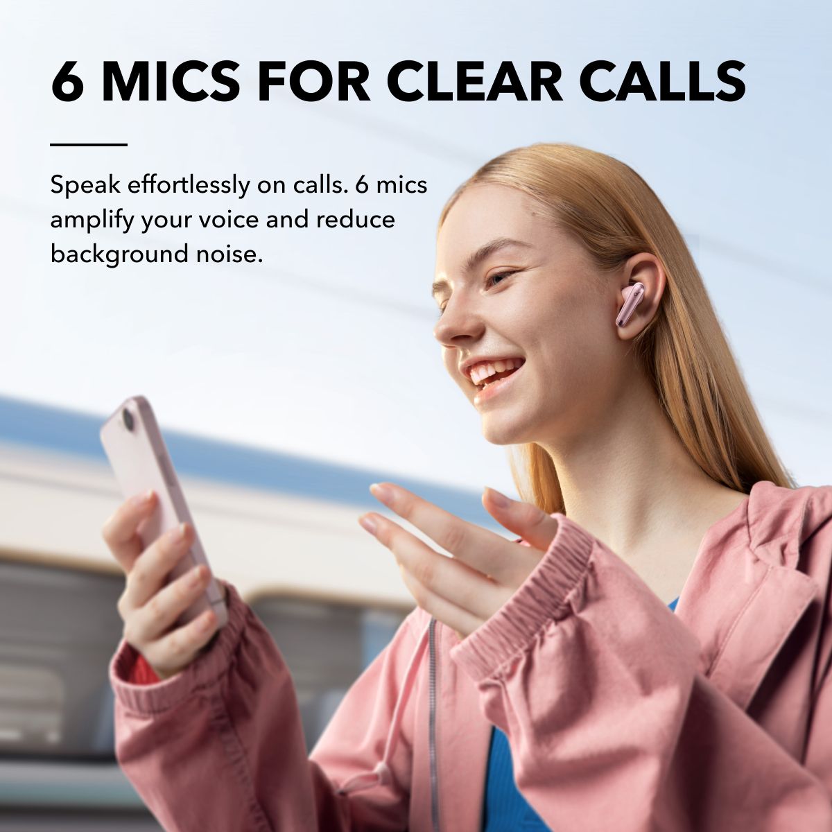 [ Special Deal ] Soundcore Liberty 4 NC | True-Wireless Noise Cancelling Earbuds - Pink