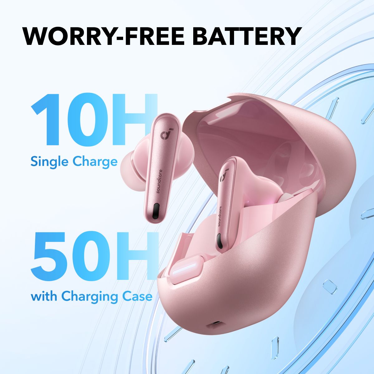 [ Special Deal ] Soundcore Liberty 4 NC | True-Wireless Noise Cancelling Earbuds - Pink
