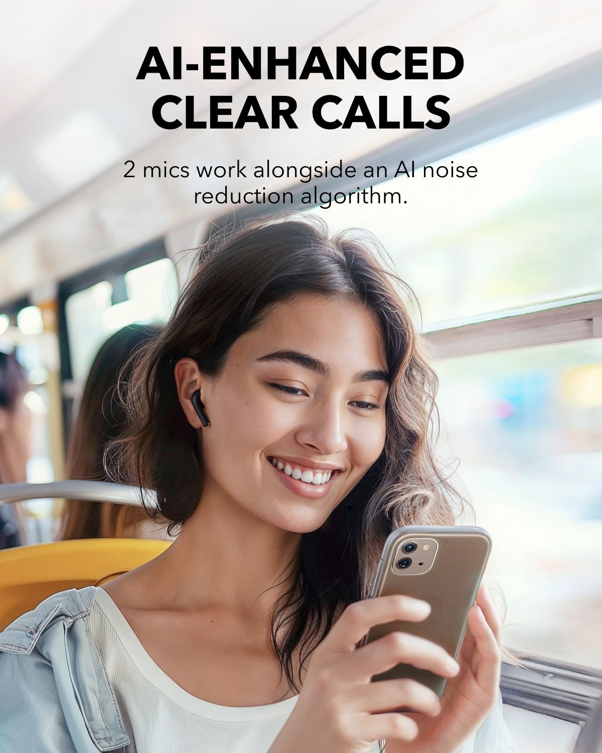 【Anker Official】 soundcore K20i - Black, Deep Bass, Touch Control, IPX5 Waterproof, Sports Earphones,