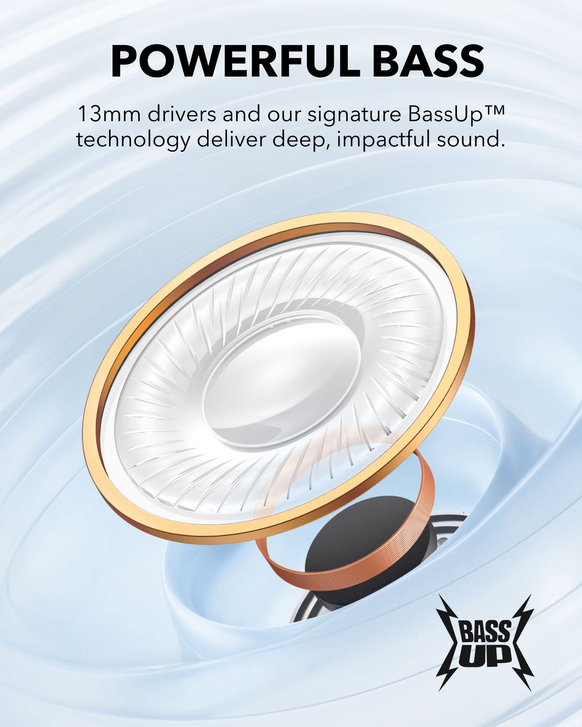 【Anker Official】 soundcore K20i - Black, Deep Bass, Touch Control, IPX5 Waterproof, Sports Earphones,