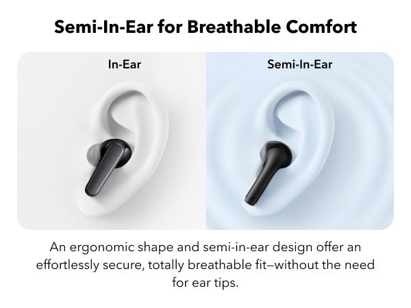 【Anker Official】 soundcore K20i - Black, Deep Bass, Touch Control, IPX5 Waterproof, Sports Earphones,