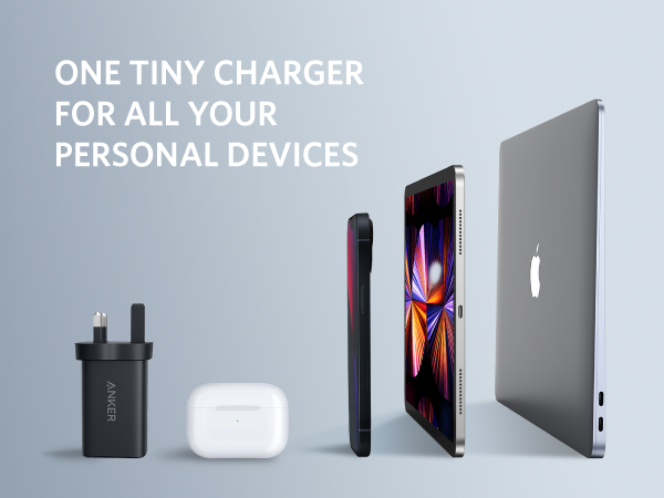 【Anker Official】  Anker PowerPort Ill 3-Port 65W Elite - Black High-Speed Charging Multiple Ports GaN Technology