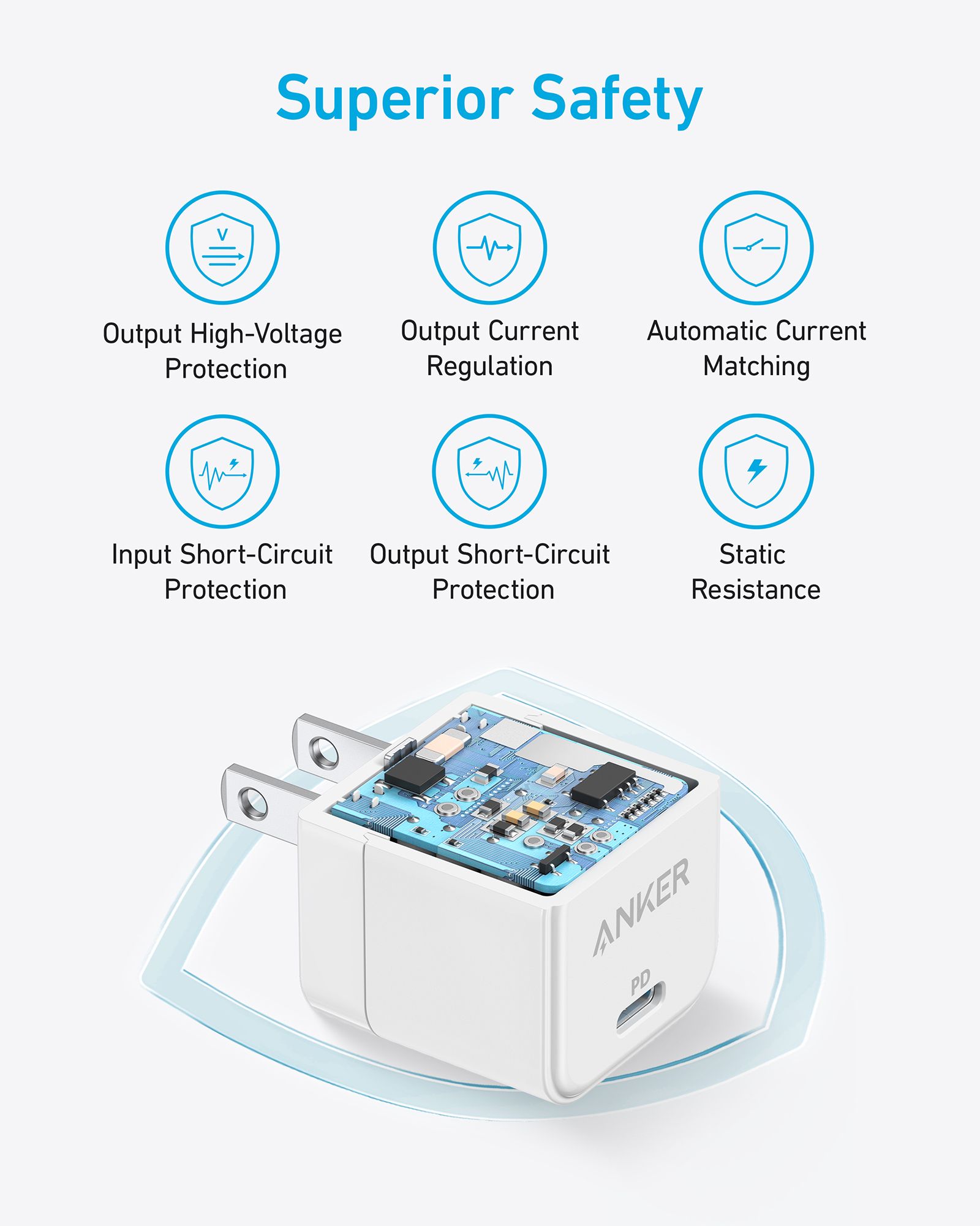 [Exclusive deal] Anker PowerPort III 20W Cube Adapter - White