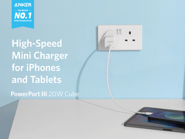 [Exclusive deal] Anker PowerPort III 20W Cube Adapter - White