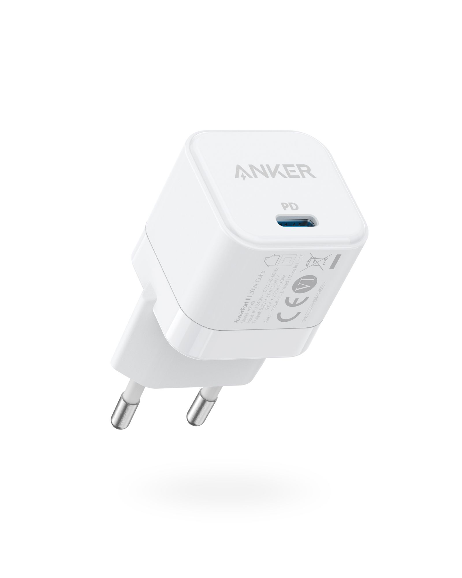 [Exclusive deal] Anker PowerPort III 20W Cube Adapter - White