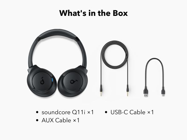 【Anker Official】soundcore Q11i | Wireless Over-Ear Bluetooth Headphones - Gray | Hi-Res Audio | 65H Playtime | Bluetooth 5.3 | Foldable Design | Deep Bass | Comfortable Fit