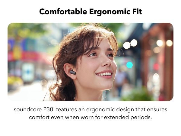 [Exclusive deal] soundcore P30i - Black Deep Bass ,Bluetooth 5.4, Long Battery, Dual Device Pairing, Mic ,  45H Playtime, Compact Case, Fast Charge, IPX5 ,Clear Calls