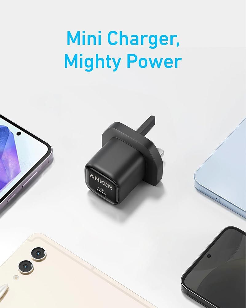 【Anker Official】 Anker 25W USB-C Charger With 5FT C-C Cable  | PD Wall Adapter for Samsung Super Fast Charging, iPhone, Pixel, Tablet – Black