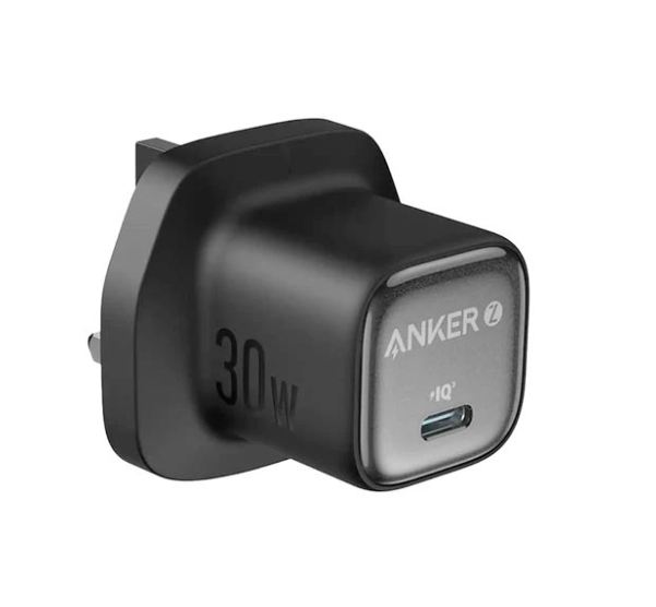 ANKER CHARGER 30W 1C  - Compact Wall Adapter, PD Power Delivery for Smartphones, Tablets & Laptops